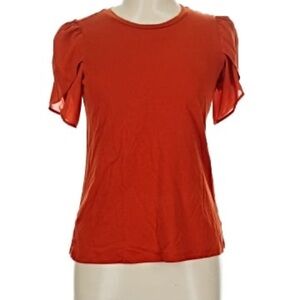 Michael Kors Women's Orange Short Sleeve Top